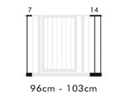 Extensin Barrera de Seguridad 7cm Blanca