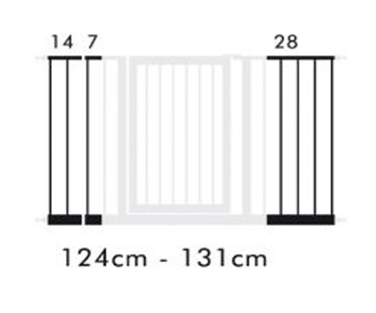 Extension de Barrière de Sécurité 7 cm Blanc - Tutete