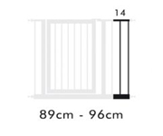 Extension de Barrire de Scurit 14 cm Blanc