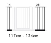 Extension de Barrire de Scurit 14 cm Blanc