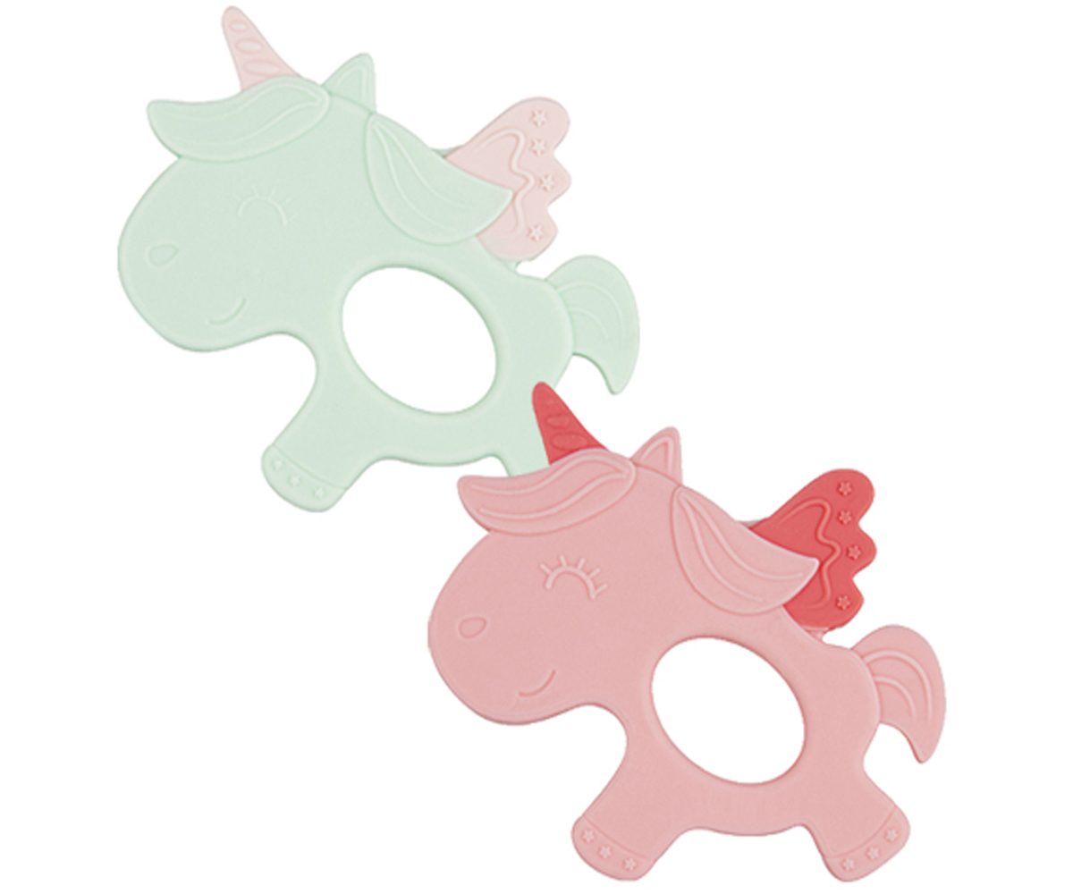 Dentarello Silicone Unicorno Menta