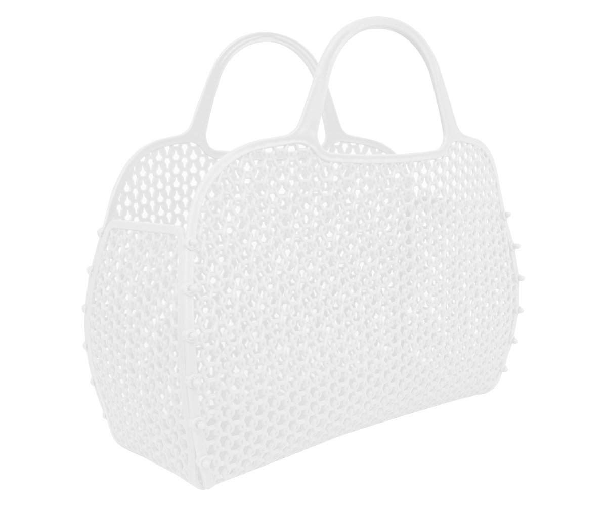 Borsa Plastica Retro Vintage Bianca - Tutete