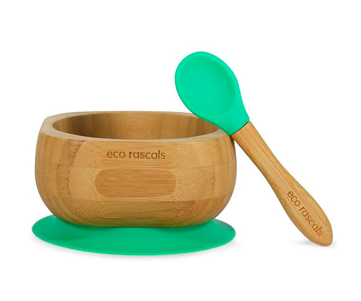 Set de Bol y Cuchara BLW Miniland Eco-Friendly Wooden Bowl