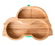 Piatto Ventosa Eco Bamb Auto Verde