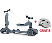 Patinete 2 en 1 Highwaykick One Steel + Casco