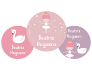 Pack 3 Badges Personnalisables Danseuse