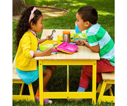 Bento Box con Posate Giallo