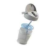 Bicchiere con Cannuccia Click Lovely Boy 250ml