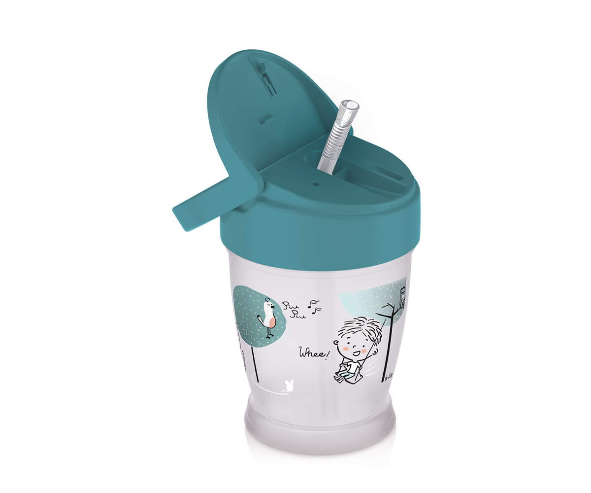 Vaso Con Pajita Click Lovely Boy 250ml