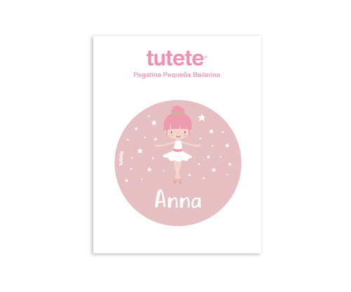 Small Ballerina Sticker for Bottle and Lunch Boxes