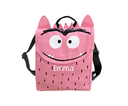 Mochila Infantil Monstro Rosa Personalizvel