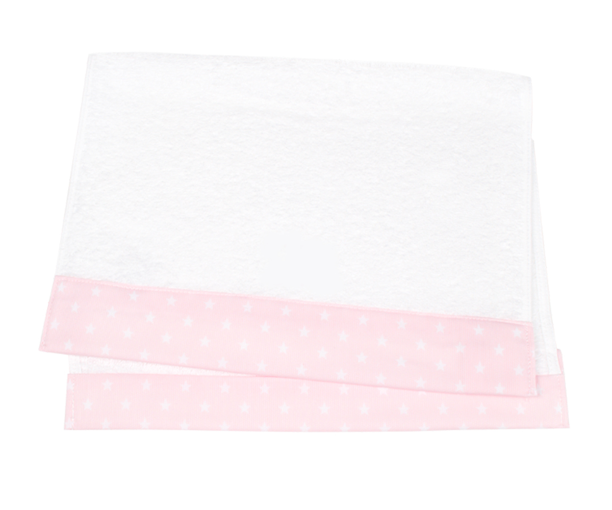 Asciugamano Asilo Classic Star Rosa - Personalizzato
