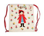 Personalised Red Riding Hood Rucksack