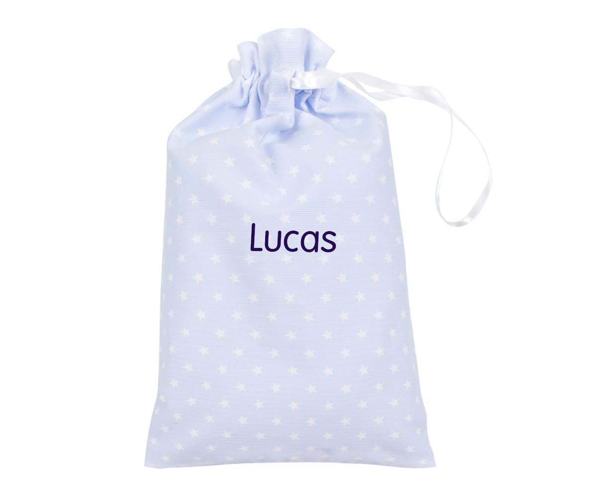 Bolsa Merienda Classic Star Azul Personalizable