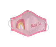 Mascarilla Infantil Triple Capa con Bolsa Arcoiris Personalizada