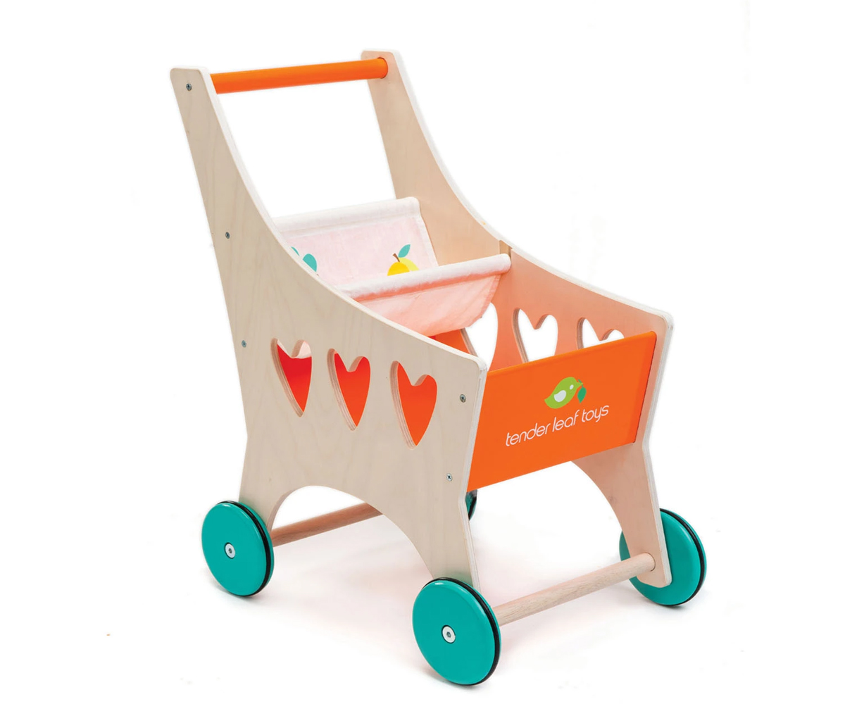 carro compra madera juguete