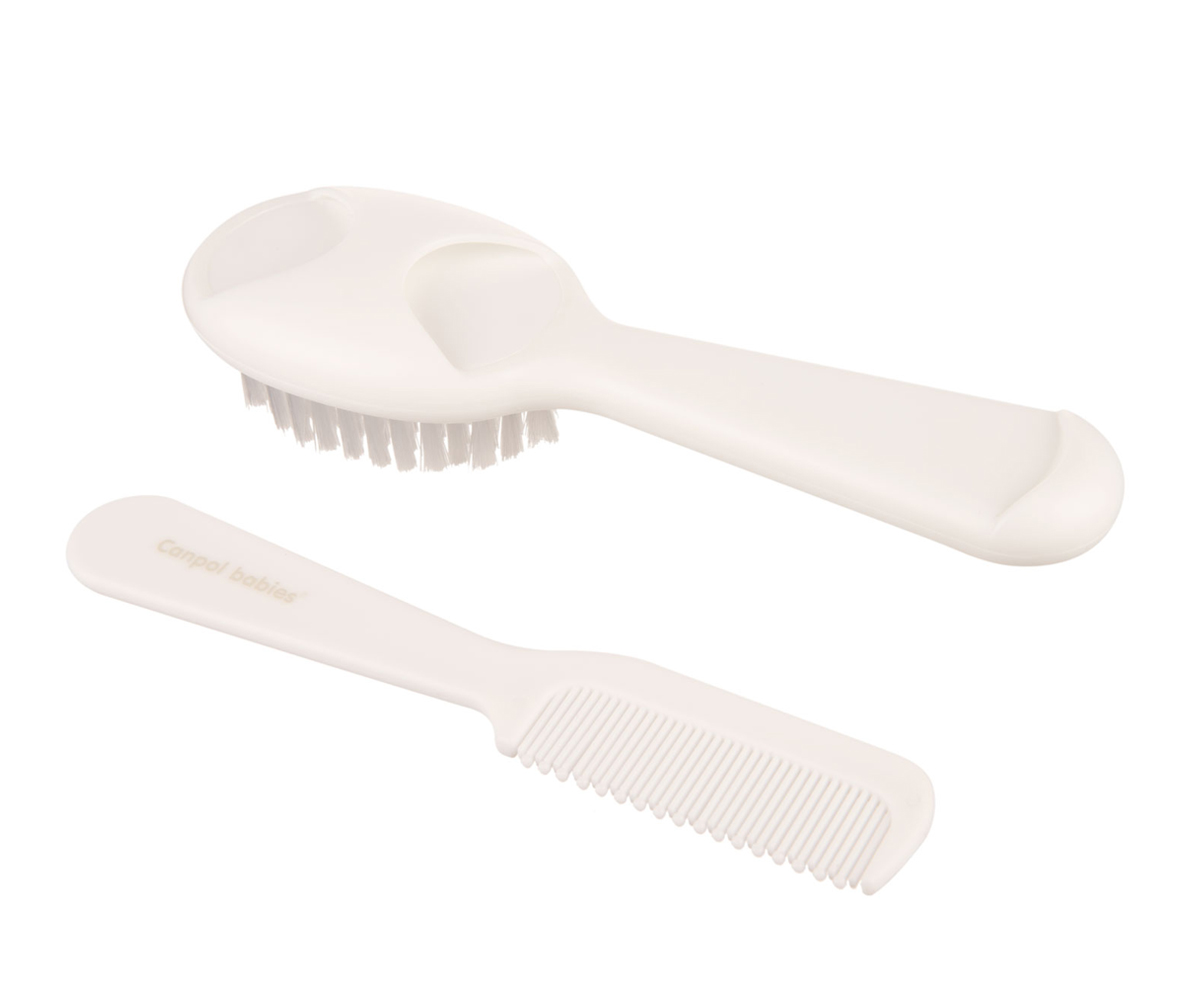 Ensemble Brosse Et Peigne Enfant Blanc