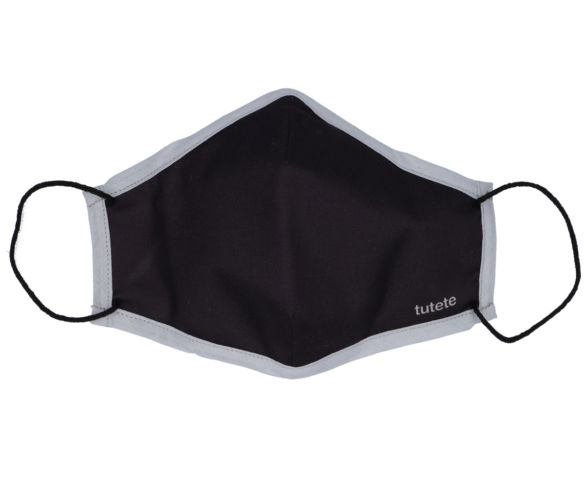 Masque Adulte Triple Couche Avec Etui Noir Tutete