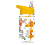 Personalised Plastic Bottle with Straw Savannah Safari