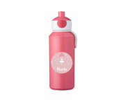 Personalised Campus Pop-Up Drinking Bottle Pink Ballerina 400ml