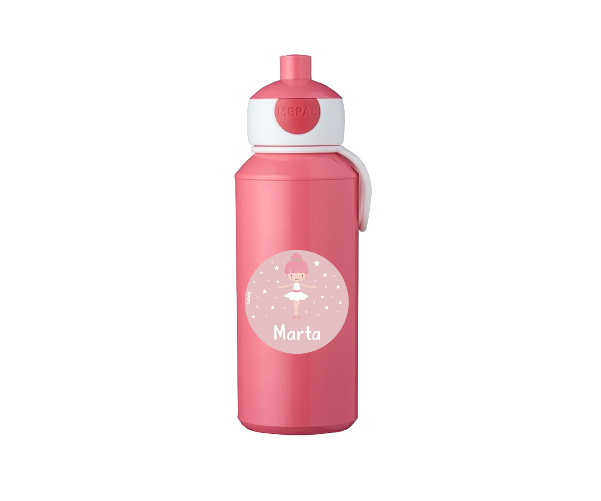 Bouteille Campus Pop Up Personnalisable Rose 400ml Danseuse