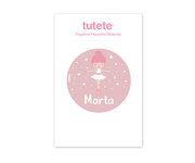 Personalised Campus Pop-Up Drinking Bottle Pink Ballerina 400ml