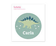 Midi Lunch Box Campus Turchese Personalizzato Dinosauro