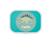 Set Pranzo Campus Turchese Personalizzato Dinosauro