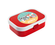Set Pranzo Campus Rosso Personalizzato Animali