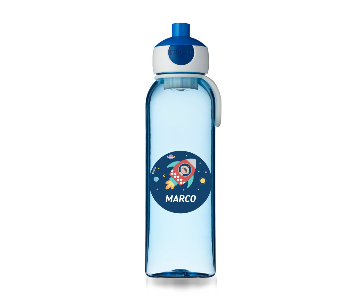 Botella Campus Pop-Up Personalizada Azul 500ml Espacio