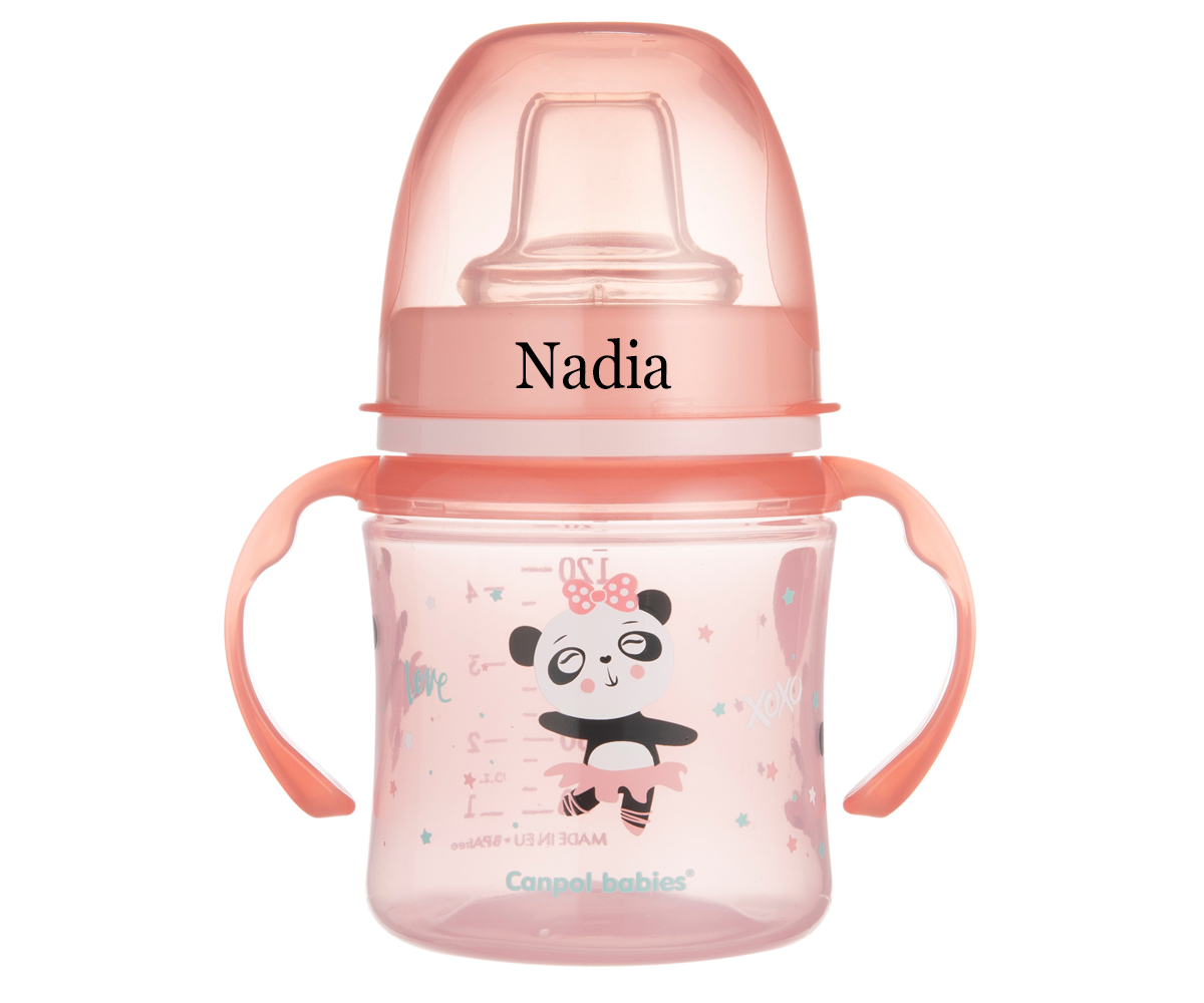 Copo Anti-gotas Sweet Fun Rosa 120ml - Personalizado