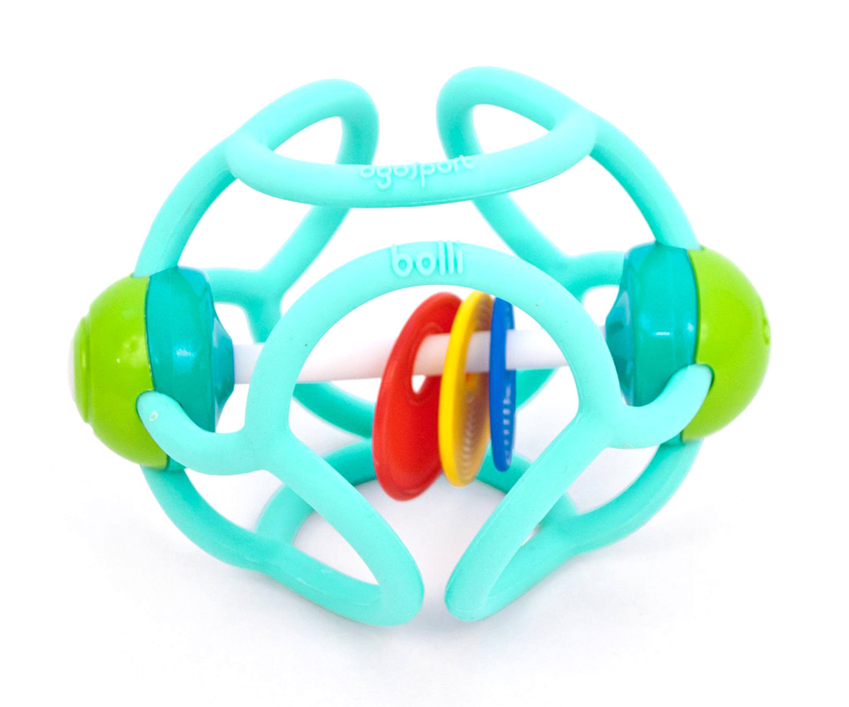 Dentarello Ogobolli Squishy Rattle Azzurro