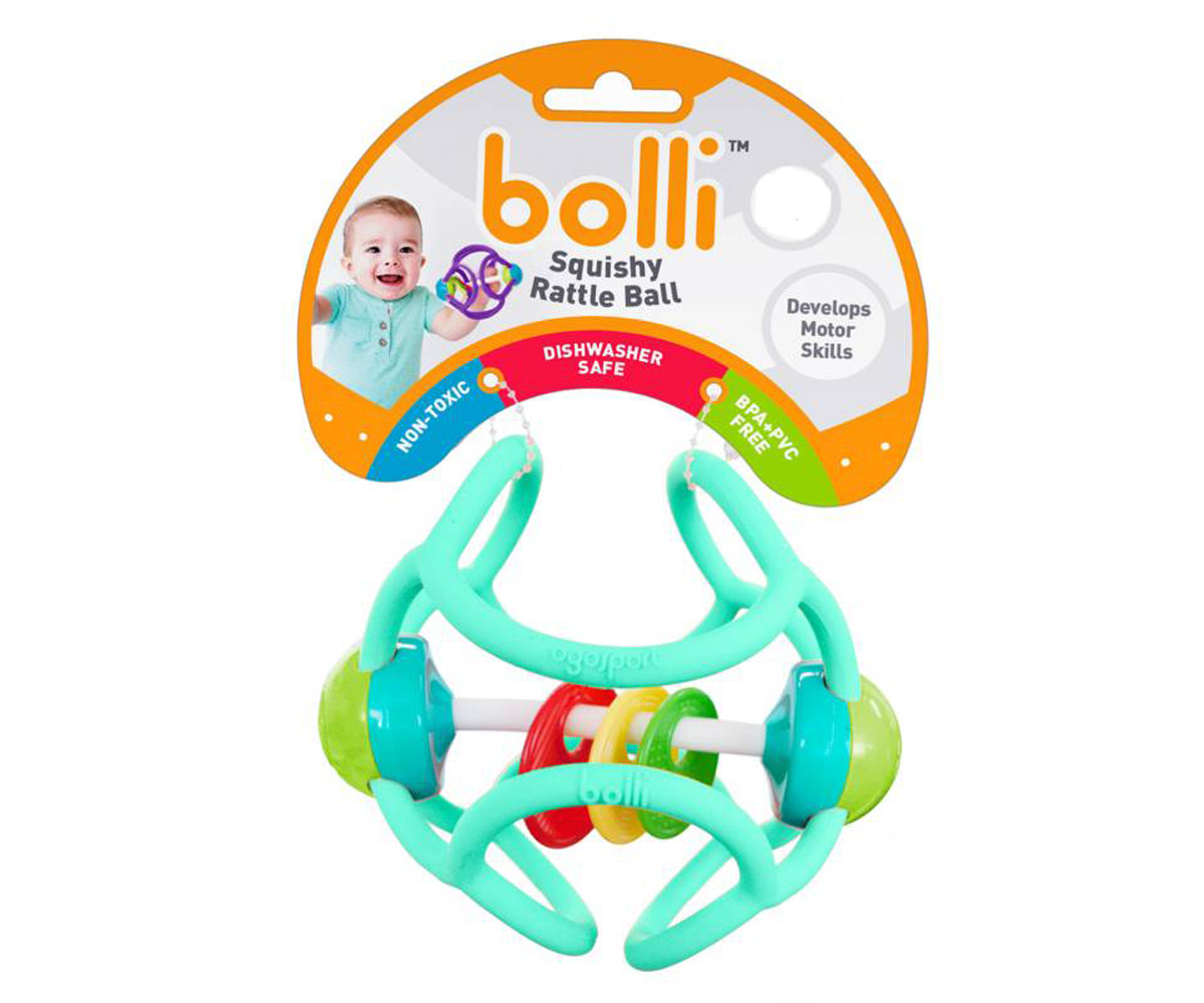 Dentarello Ogobolli Squishy Rattle Azzurro