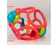 Dentarello Ogobolli Squishy Rattle Corallo