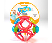 Dentarello Ogobolli Squishy Rattle Corallo