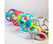 Dentarello Ogobolli Squishy Rattle Corallo