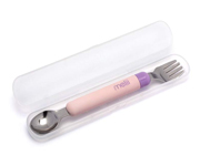 Cubiertos Infantiles con Estuche Rosa Morado