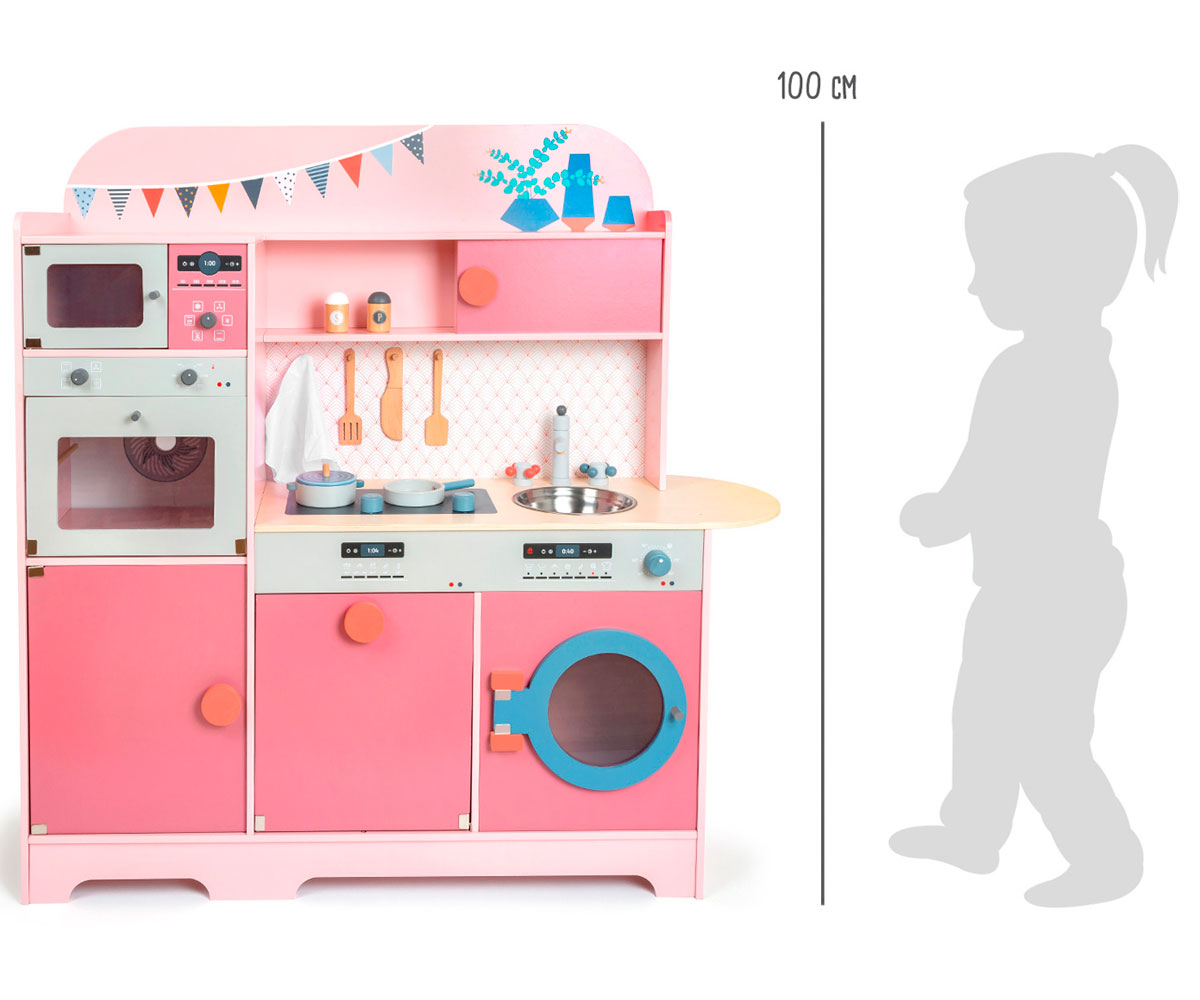 cucina gioco con accessori Cucina per bambini rosa Gourmet 