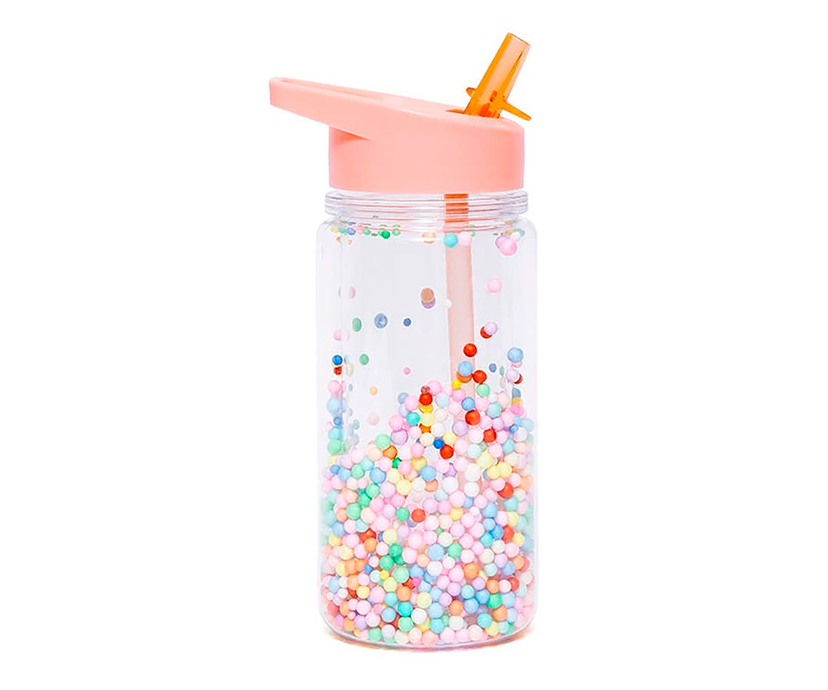 Botella plástico plástico con pajita Humming Bear - Tribujito Tienda Online
