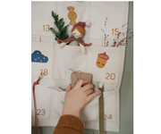 Wall Advent Calendar with Embroidered Pockets