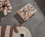Wooden Rainbow Wagon With Bloks