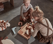 Wooden Rainbow Wagon With Bloks
