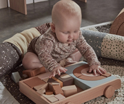Wooden Rainbow Wagon With Bloks