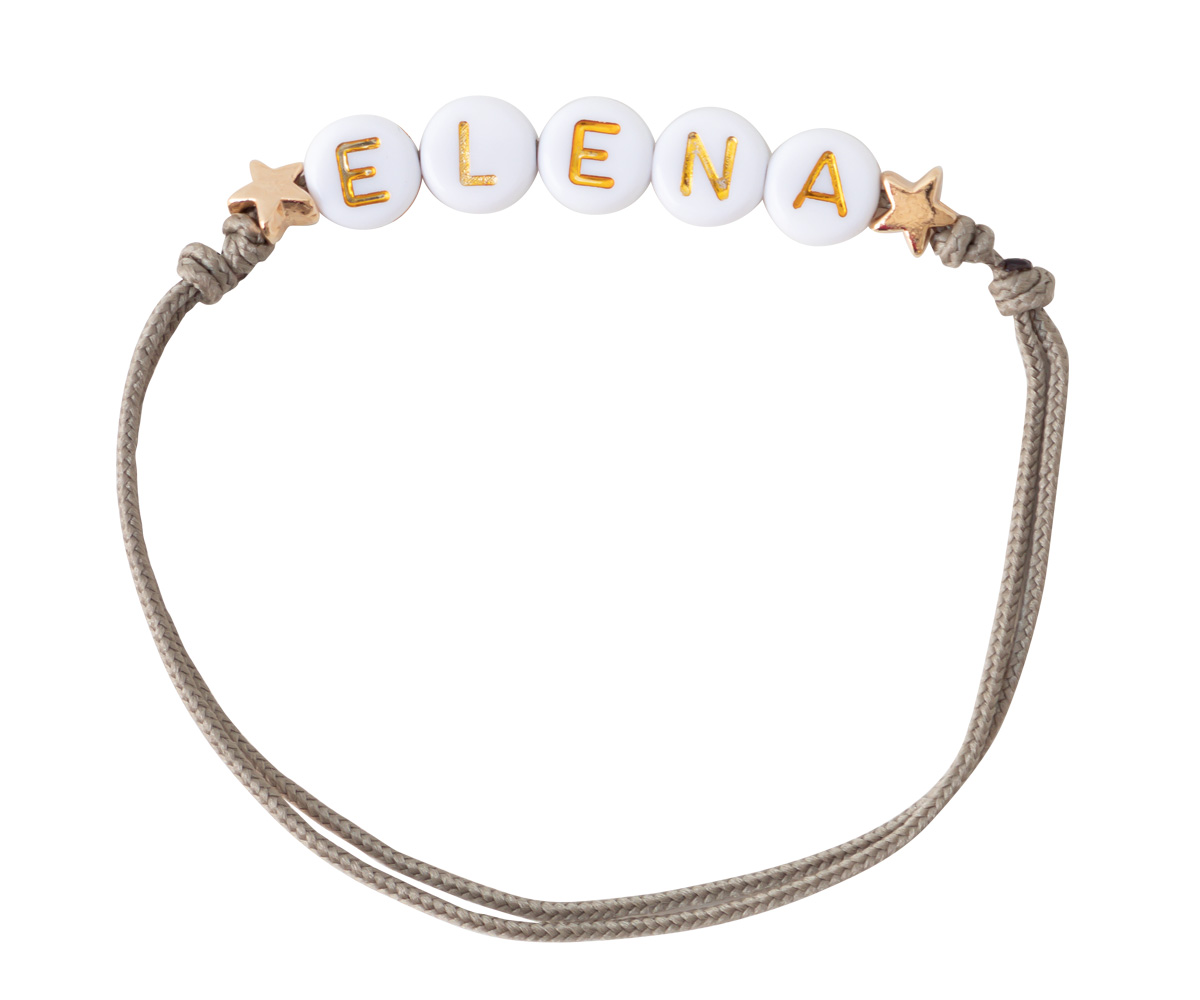 Pulsera Estrellas Doradas Personalizada Topo