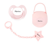 Pack Regalo Beb Bsico Rosa Personalizable