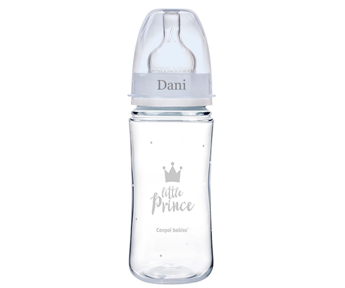 Biberón Anticólicos Royal Baby Blue 240ml - Personalizado