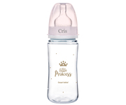 Anti-colic Personalised Baby Bottle Royal Baby Pink 240ml