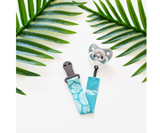 Attache-sucette Exotic Animals Bleu
