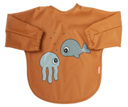 Babero con Mangas Sea Friends Mustard 6-18m Personalizable