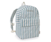 Zainetto Infantile Blue-White Stripes Personalizzabile